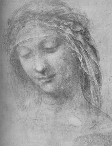 Leder for en kvinne tre fjerdedeler til venstre, c1480 1945 av Leonardo da Vinci