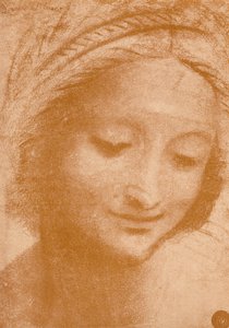 Head of a Woman, c1400-tallet, 1932 av Leonardo da Vinci