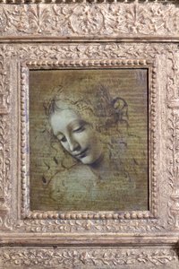 Kvinnehode, kalt «la scapigliata», ca. 1492–1501 (olje på panel) av Leonardo da Vinci