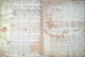 Leonardo da Vinci, sider fra Cod. Hammer av Leonardo da Vinci