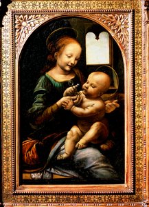 Madonna med en blomst, Madonna Benois, 1478. av Leonardo da Vinci