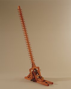 Modellrekonstruksjon av da Vincis design for en stige (tre og metall)