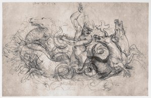 Neptun, c1504 av Leonardo da Vinci