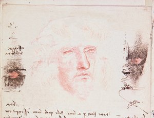 Merknader om retningsendringene under flukt, manuskriptside fra Codici Rari III 35.2, fol. 10v fra Treatise on the Flight of Birds, 1505 (penn og blekk på papir) av Leonardo da Vinci