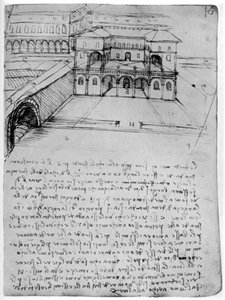 Plan for en ideell by, 1488-1490 1954. av Leonardo da Vinci