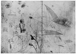 Studieark, slutten av 1400- eller begynnelsen av 1500-tallet 1954. av Leonardo da Vinci