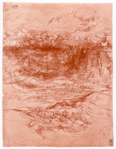 Storm i Alpene, c1503-1505 av Leonardo da Vinci