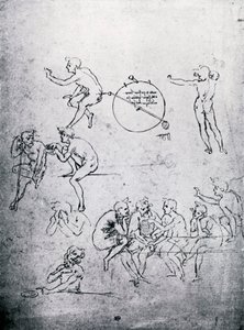 Studier for The Adoration of the Magi and The Last Supper, 1400-tallet 1930. av Leonardo da Vinci