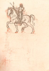 Studie for Sforza-monumentet, c1482-c1499 1883 av Leonardo da Vinci
