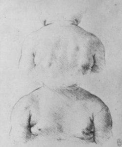 The Bust of an Infant, sett forfra og bakfra, c1480 1945 av Leonardo da Vinci