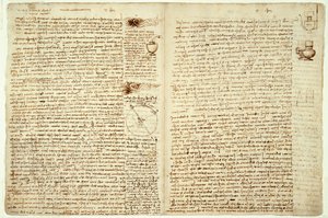 The Codex Hammer, side 124-127, 1508-12 av Leonardo da Vinci