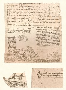 Tre tegninger, c1472-c1519 1883 av Leonardo da Vinci