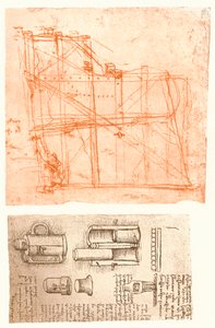 To tegninger, c1472-c1519 1883 av Leonardo da Vinci