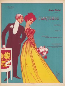 Flirteuse (fargelitografi)