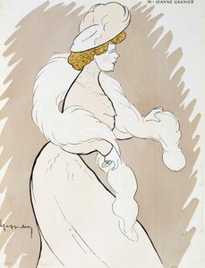 Skuespillerinne Jeanne Granier (1852-1939), tegning av Leonetto Cappiello (1875-1942) av Leonetto Cappiello
