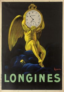 Reklameplakat for de sveitsiske urmakerne Longines, 1922