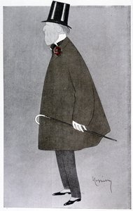 Komisk portrett av Jacques Doucet i "" Fantasio """. av Leonetto Cappiello