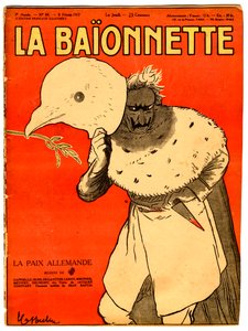 Cover av "" La Baionnette"", Satirical in Colors av Leonetto Cappiello