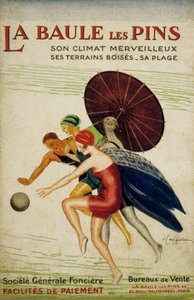 Fransk reklame av Leonetto Cappiello for "societe Generale fonciere" til La Baule les Pins, Frankrike, 30-tallet av Leonetto Cappiello