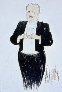 Marcel Prevost (1862-1941) fransk forfattertegning av Cappiello 1905 av Leonetto Cappiello