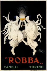 Plakatreklame for Spumante Robba Canelli, Torino, Italia, 1921