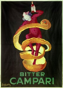 Plakat for aperitiff Bitter Campari. Illustrasjon av Leonetto Cappiello (1875-1942) 1921 Paris, dekorativ kunst