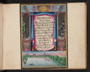 "En nøyaktig naturlig beskrivelse og avgrensning av vannfuglene, fiskene, firfotdyrene, insektene og ormene, som finnes i vannet ved Strassburg [Strasbourg], som jeg selv skjøt og håndterte. Leonard Baldner, Fisher and Citizen i Strassburg ", c