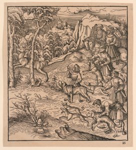 A Stag Hunt, fra "Der Weisskunig"