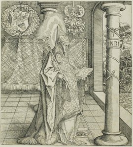 Saint Emesbertus, fra Saints Connected with House of Habsburg av Leonhard Beck