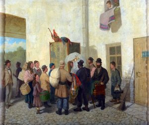 Persille Par Solomatkin, Leonid Ivanovich (1837-1883). Olje på lerret