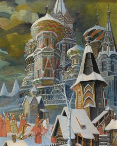 Saint Basils katedral av Leonid Mikhaylovich Brailovsky