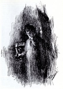 Illustrasjon til drama The Masquerade av M. Lermontov, 1891 av Leonid Osipovic Pasternak