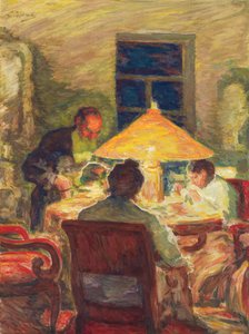 Leo Tolstoy med sin familie, av Pasternak, Leonid Osipovich (1862-1945). Olje på lerret