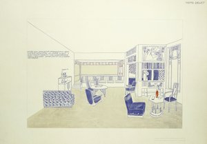 A Design for a Room, ca. 1901 (litho-farge) av Leopold (after) Bauer