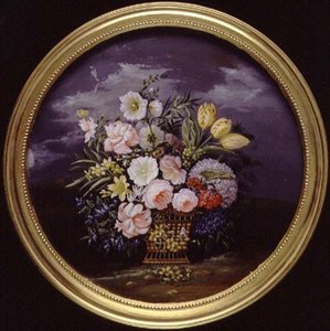 Blomster i et åpent landskap av Leopold Brunner