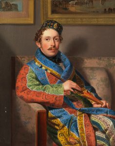 Ung herre i en røykekjole, 1830.