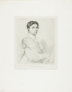 Ingres i en alder av tjuefire av Leopold Flameng