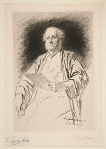 Portrett av Seymour Haden av Leopold Flameng