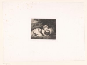 Prinsesse Sophia Matilda av Gloucester med hunden sin
