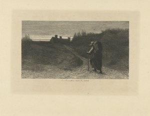 Turgåer i et sanddynelandskap