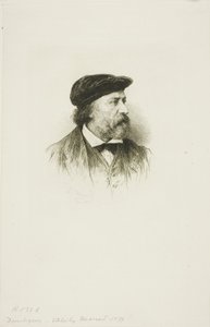 Portrett av Daubigny av Leopold Massard