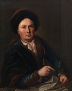 Portrett av sangeren Ludwig Lodewijk van Beethoven 1712-1773..., 1773. av Leopold Radoux
