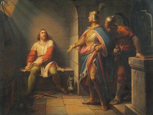 Ludwig den bayerske kunngjør sin løslatelse til Fredrik den kjekke i 1314 og tilbyr ham medregentskap av Leopold Schulz