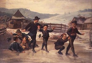Barn som går på skøyter av Leopold Till