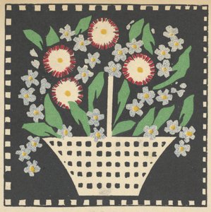 Kurv med blomster, 1907. av Leopoldine Kolbe