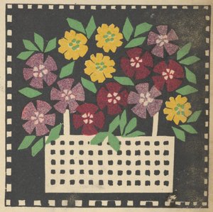 Kurv med blomster, 1907. av Leopoldine Kolbe