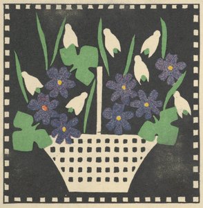 Kurv med blomster, 1907. av Leopoldine Kolbe