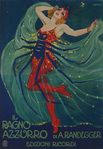 Den blå edderkoppen Den blå edderkoppen av Alberto Iginio Randegger, 1916.
