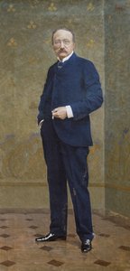 Portrett av Arrigo Boito (olje på lerret) av Leopoldo Metlicovitz