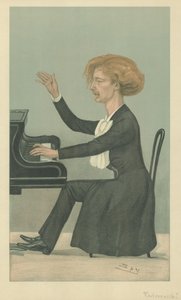 M Ignace Jan Paderewski (farge litho) av Leslie Matthew (1851-1922) Ward